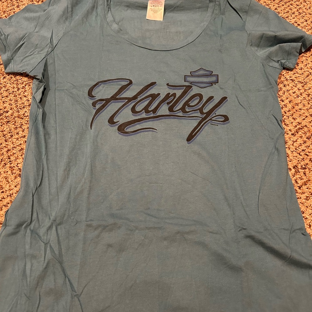 Harley-Davidson Teal Graphic Tee